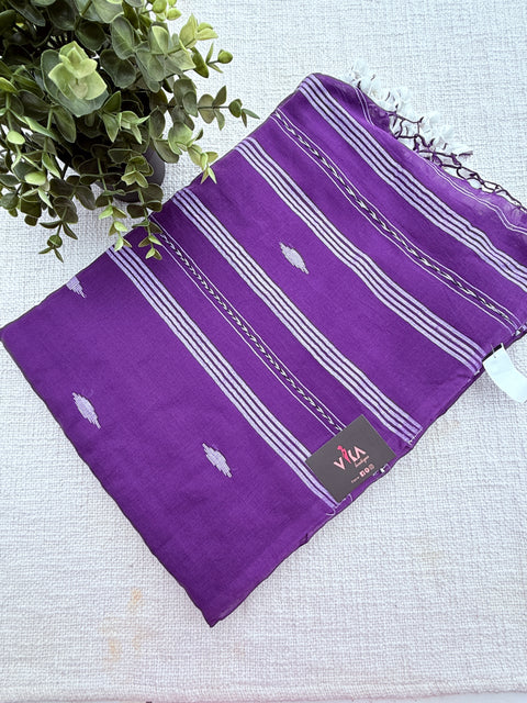Bhutta weaving mul cotton saree