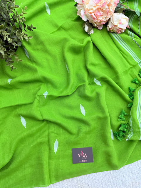 Bhutta weaving mul cotton saree