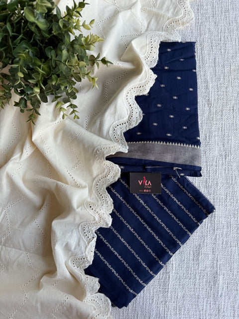 Cotton suit set with cotton dupatta