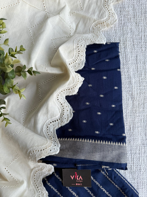 Cotton suit set with cotton dupatta