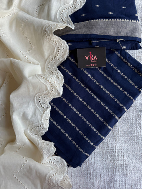 Cotton suit set with cotton dupatta