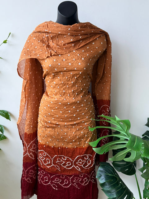 Bandhej cotton salwar material