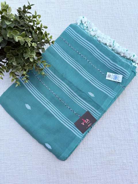 Bhutta weaving mul cotton saree