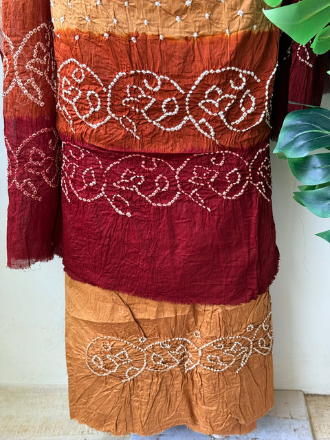 Bandhej cotton salwar material