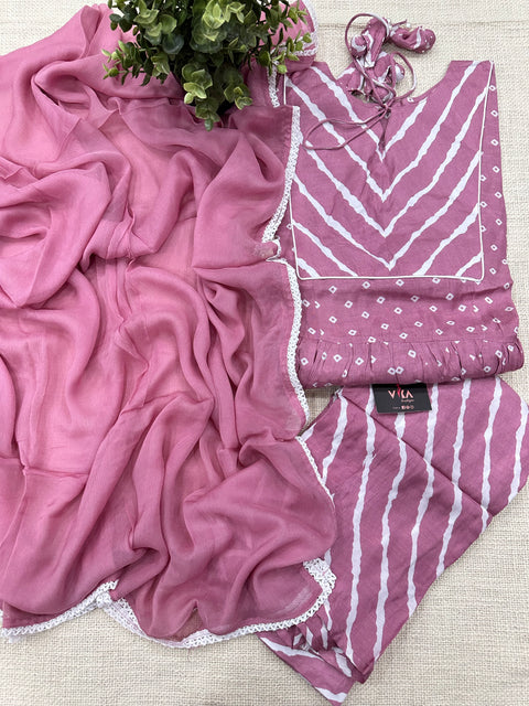 Palazzo style pant and kurta set