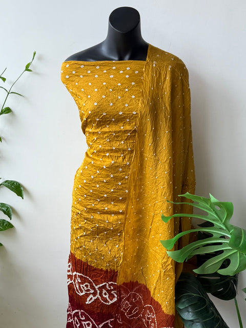 Bandhej cotton salwar material