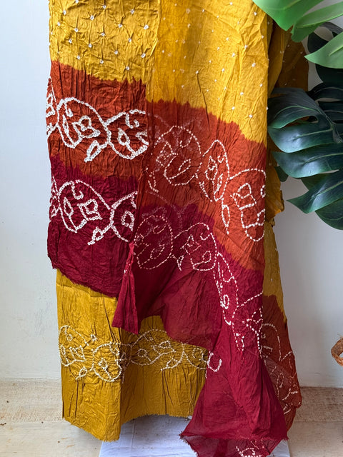 Bandhej cotton salwar material