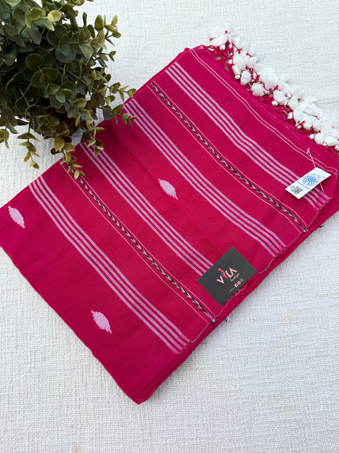 Bhutta weaving mul cotton saree