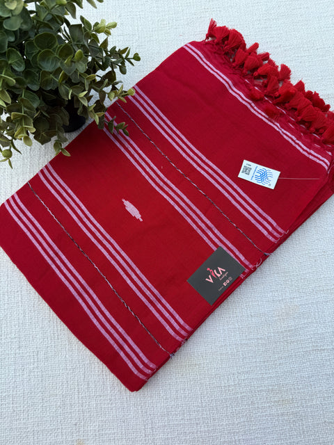 Bhutta weaving mul cotton saree