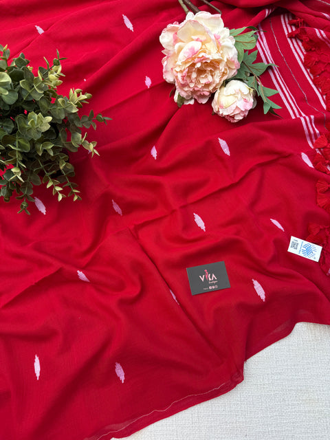 Bhutta weaving mul cotton saree