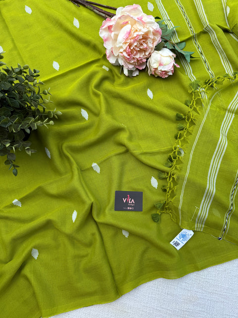 Bhutta weaving mul cotton saree