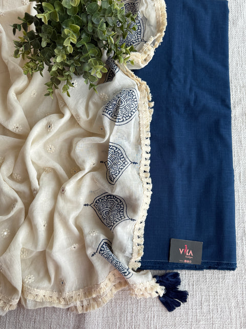 Handloom cotton suit material