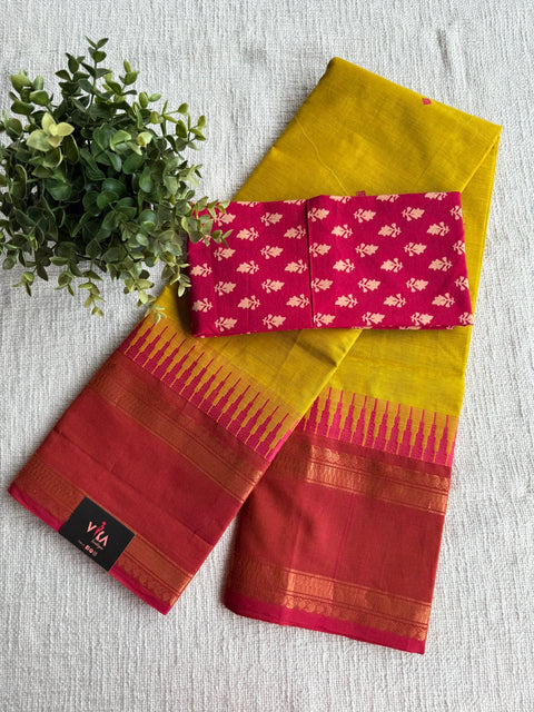 Handloom chettinad cotton saree