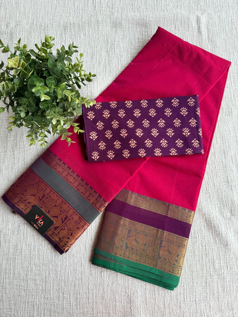 Handloom chettinad cotton saree