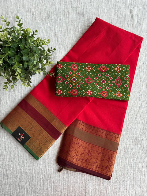 Handloom chettinad cotton saree