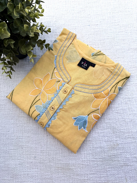 L and XL size Celebrity cotton Emb nighty