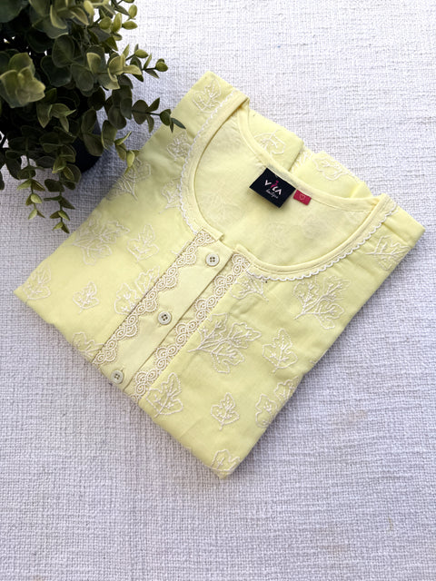 L and XL size Celebrity cotton Emb nighty