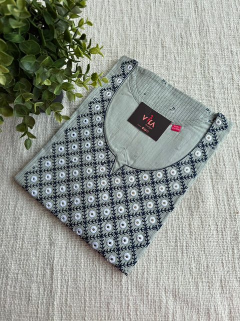 L size printed cotton nighty
