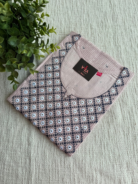 L size printed cotton nighty