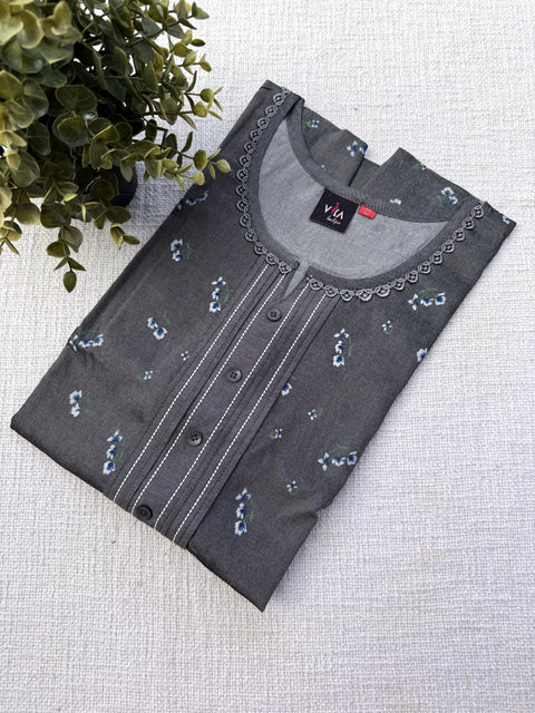 L and XL size Soft Silk denim Nighty