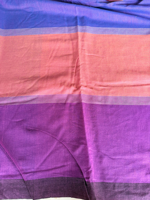 Checked premium cotton saree