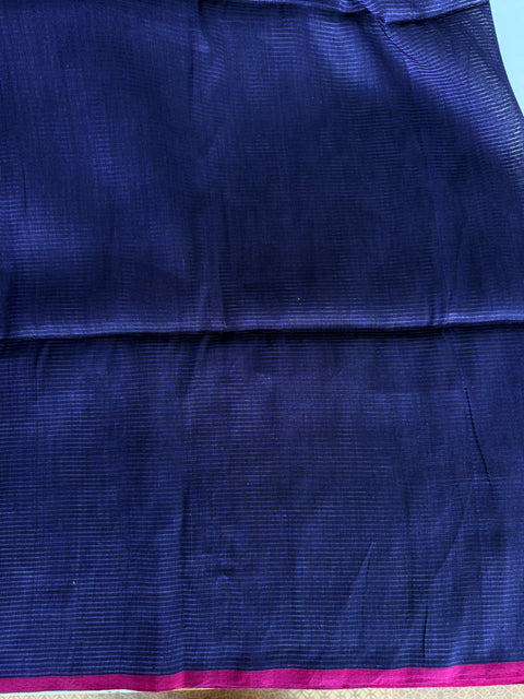 Violet silk cotton saree