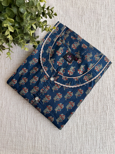XL size printed cotton Nighty