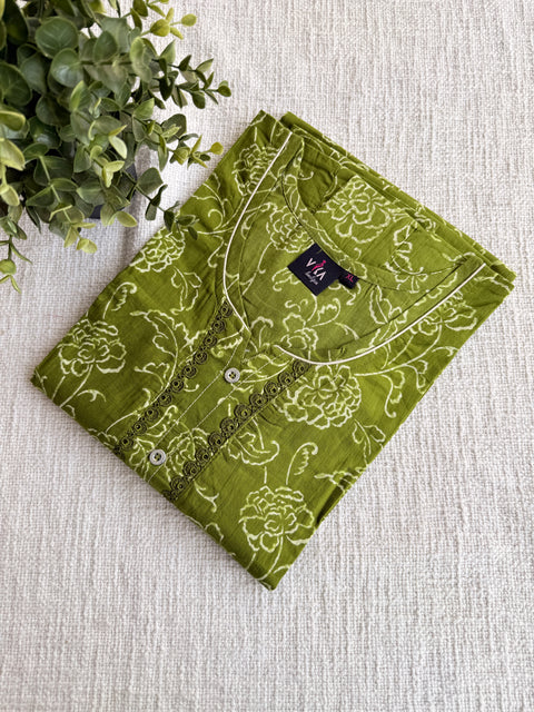 XL size printed cotton Nighty