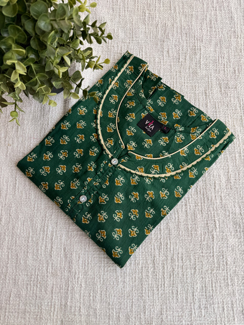 L size printed cotton Nighty