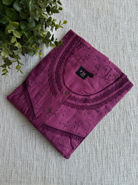 L size printed alpine Nighty