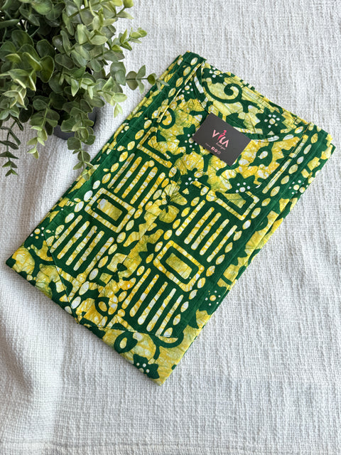 L size printed Batik cotton Nighty