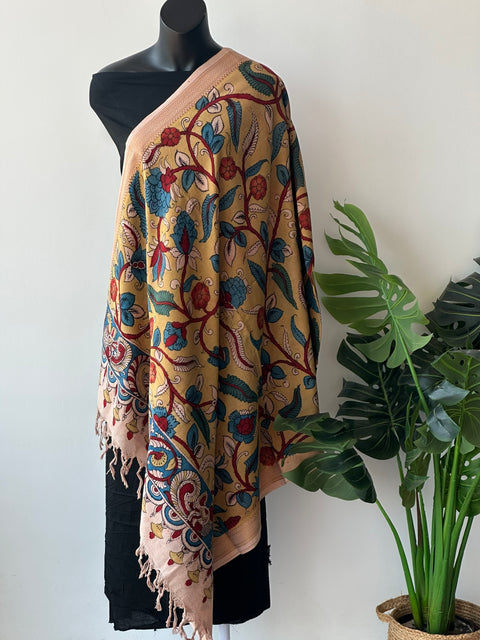 Pen kalamkari Pure cotton dupatta