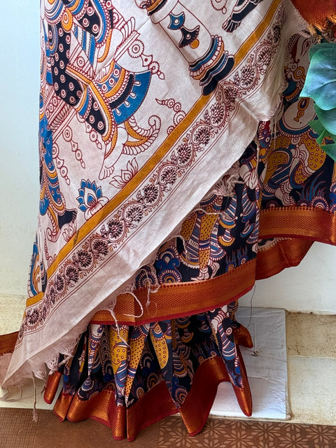 Kalamkari chennuri silk SareE
