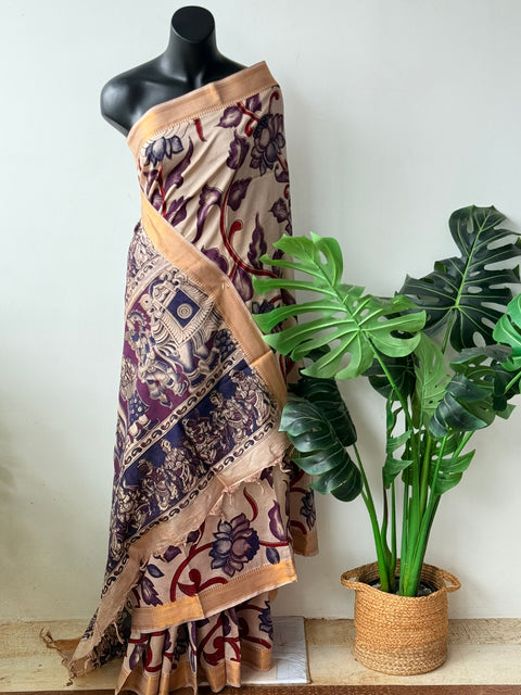 Kalamkari chennuri silk Saree