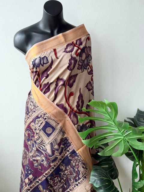 Kalamkari chennuri silk Saree