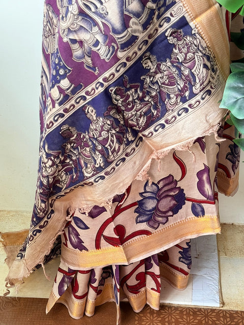 Kalamkari chennuri silk Saree