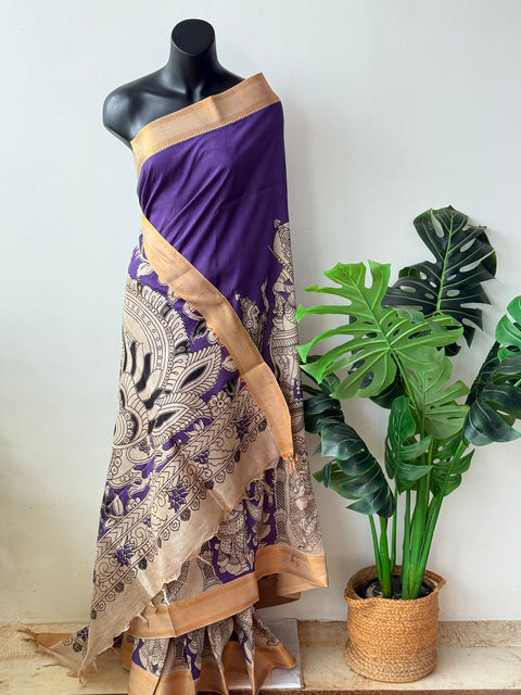 Kalamkari chennuri silk Saree