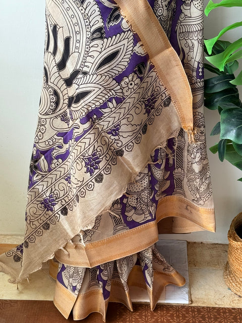 Kalamkari chennuri silk Saree