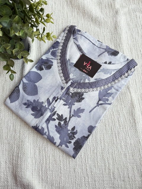 L size printed Alpine nighty