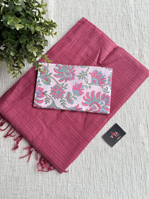 Art silk saree with blouse