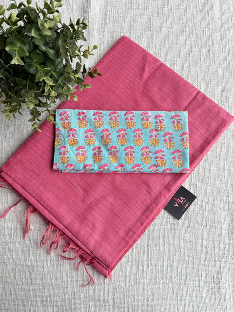 Art silk saree with blouse