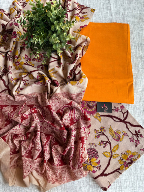 Kalamkari salwar suit material
