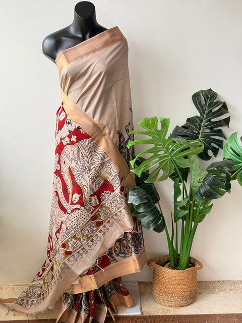 Kalamkari chennuri silk Saree