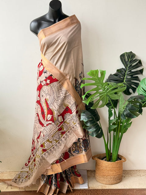 Kalamkari chennuri silk Saree