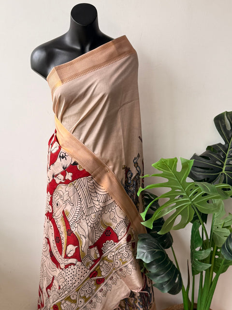 Kalamkari chennuri silk Saree
