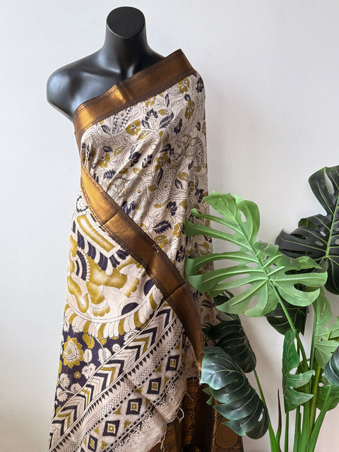 Kalamkari chennuri silk Saree