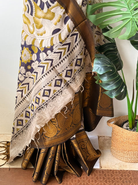 Kalamkari chennuri silk Saree