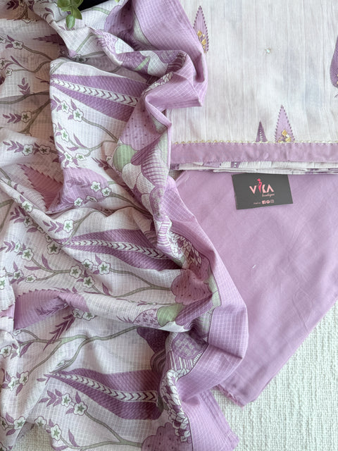 Printed cotton suit material