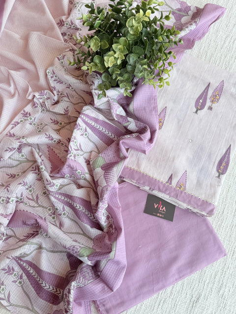 Printed cotton suit material
