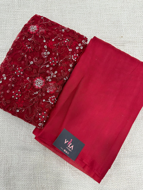 Embroidered Designer Blouse with saree